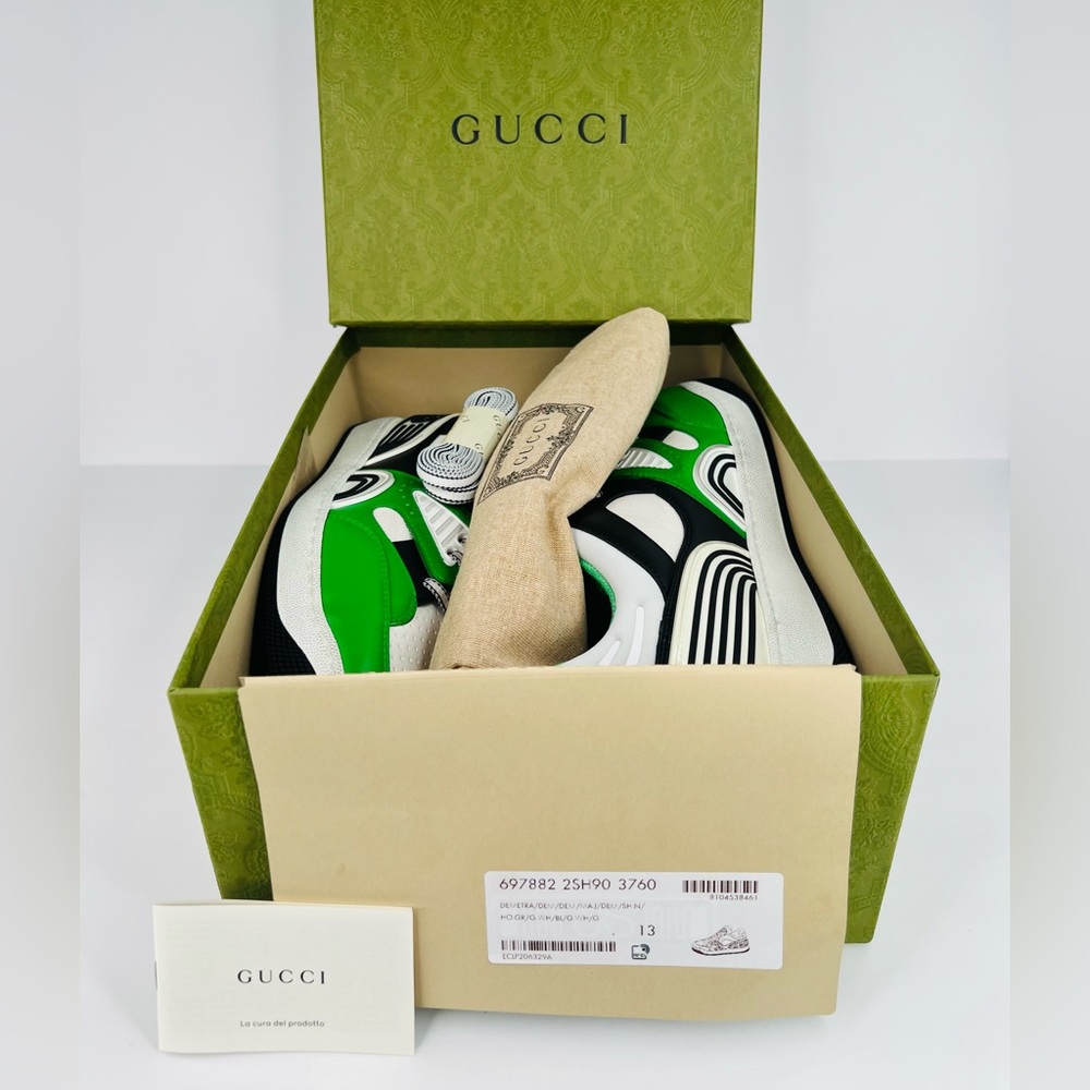 Gucci Basket Distressed Basketball Demetra Vegan Sneaker UK 13 - US 13.5 - EU 47 - Picture 2 of 13